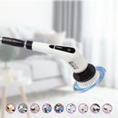 Escova de limpeza elétrica rotativa com 9 cabeças para casa de banho, cozinha e carro.