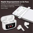 Auriculares Bluetooth 5.4 com ecrã tátil, cancelamento de ruído ANC+ENC, impermeáveis IPX7, brancos